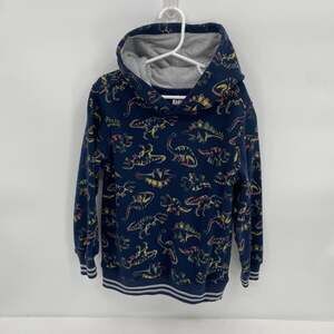 Kids Headquarters Navy Pullover Hoodie Sweatshirt Dinosaurs Boys 6